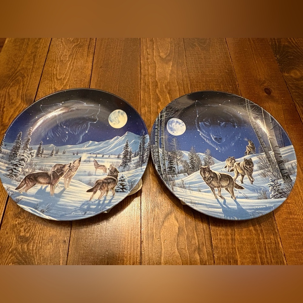 Bradford Exchange “Moonlight Guardians” plates